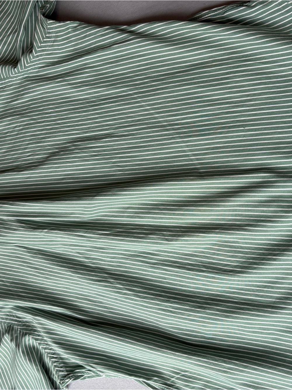 Polo Ralph Lauren Green White Striped Oxford Button-Down Shirt Classic Fit 17.5 - Picture 8 of 10